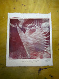 Red/blue venus fly trap print, 5x6