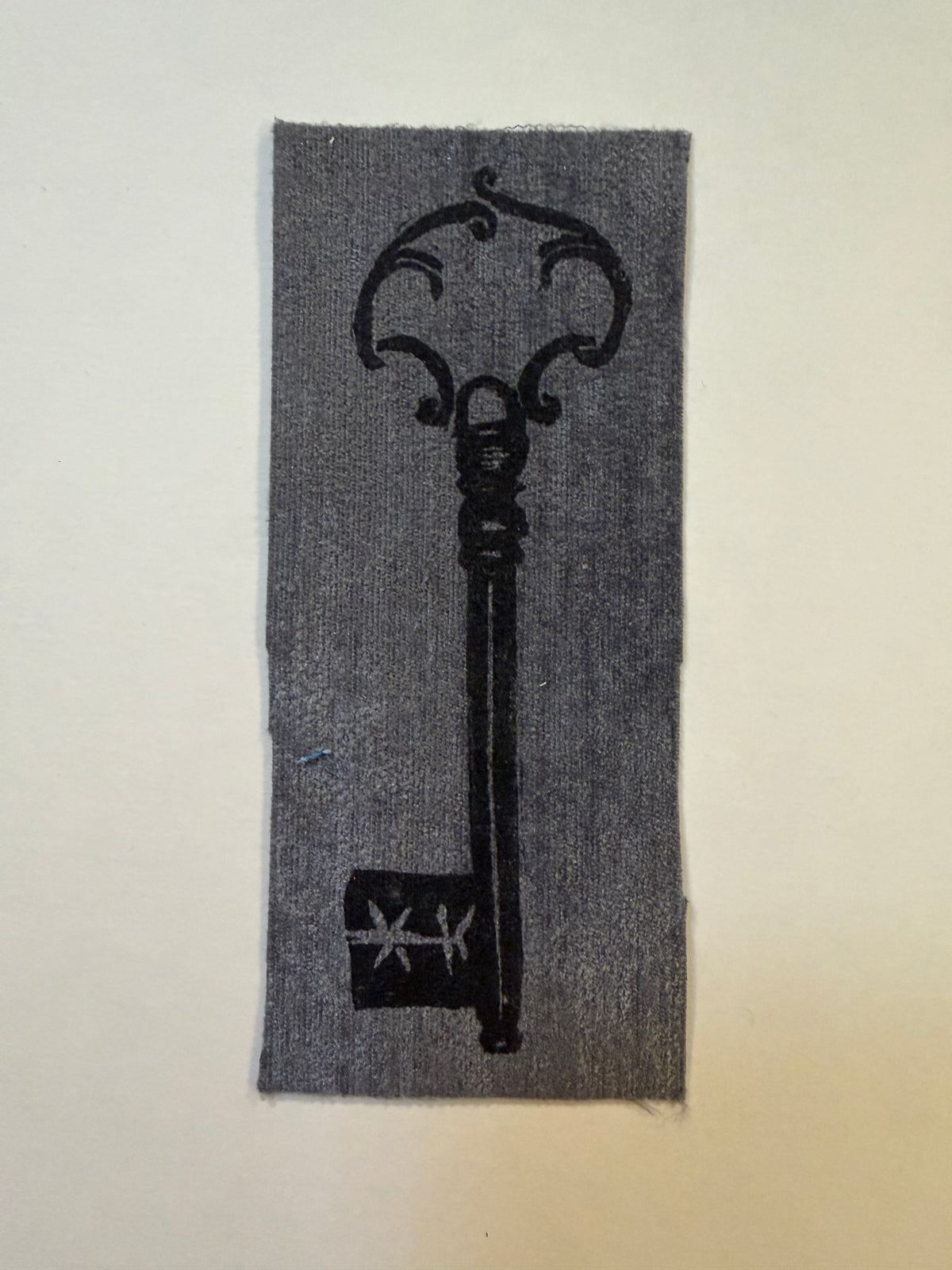 Skeleton Key Fabric Patch