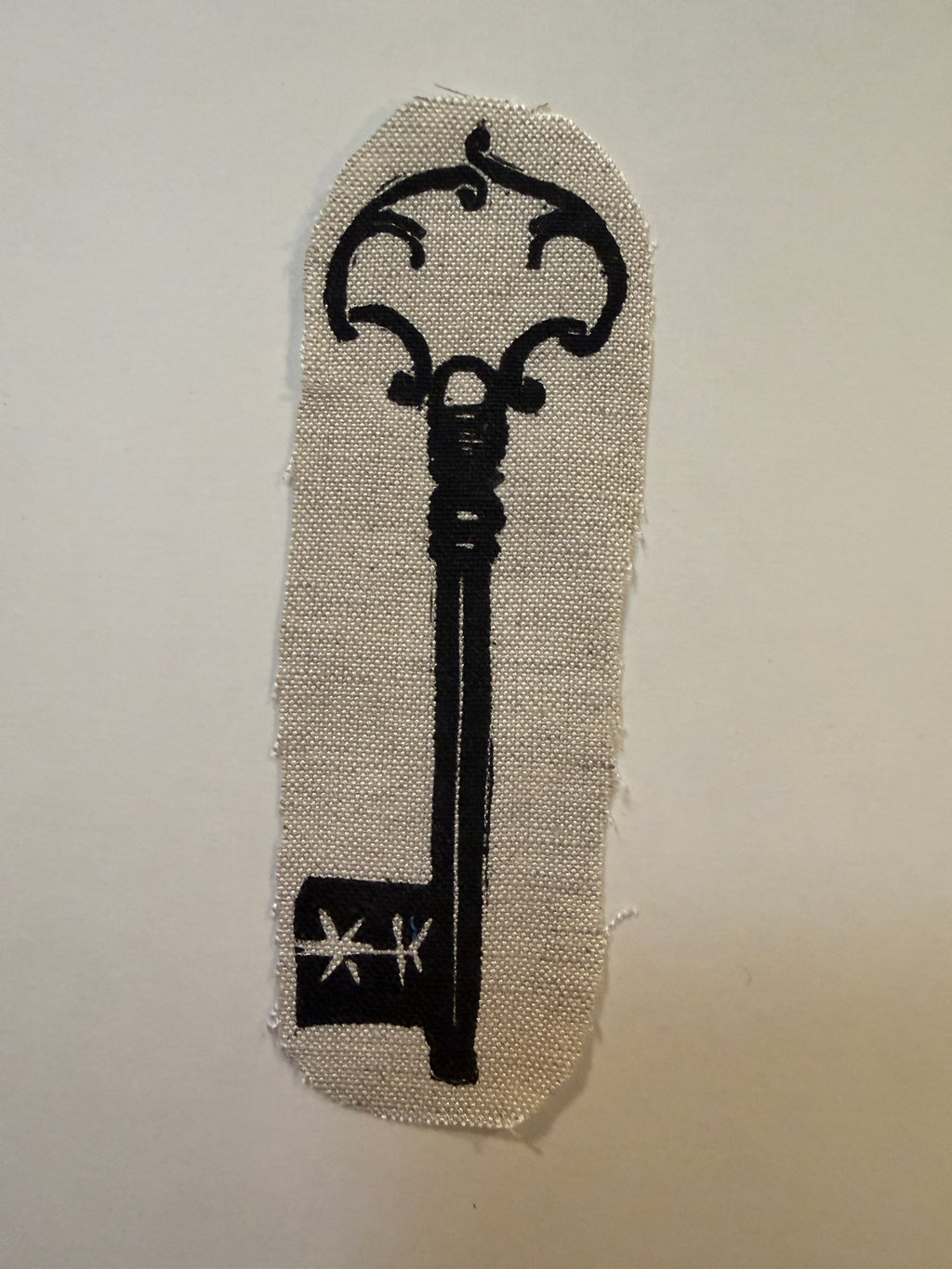 Skeleton Key Fabric Patch