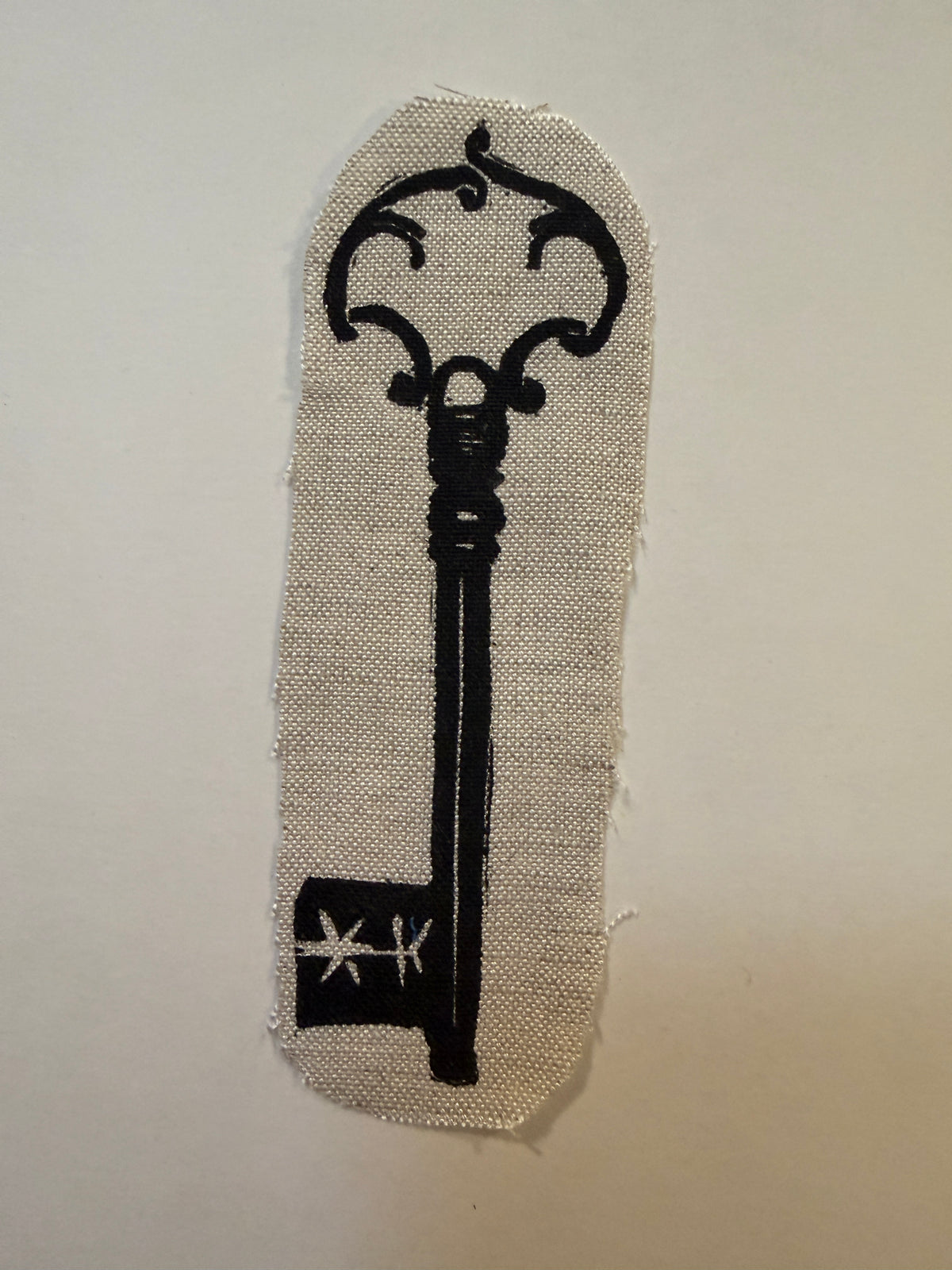 Skeleton Key Fabric Patch