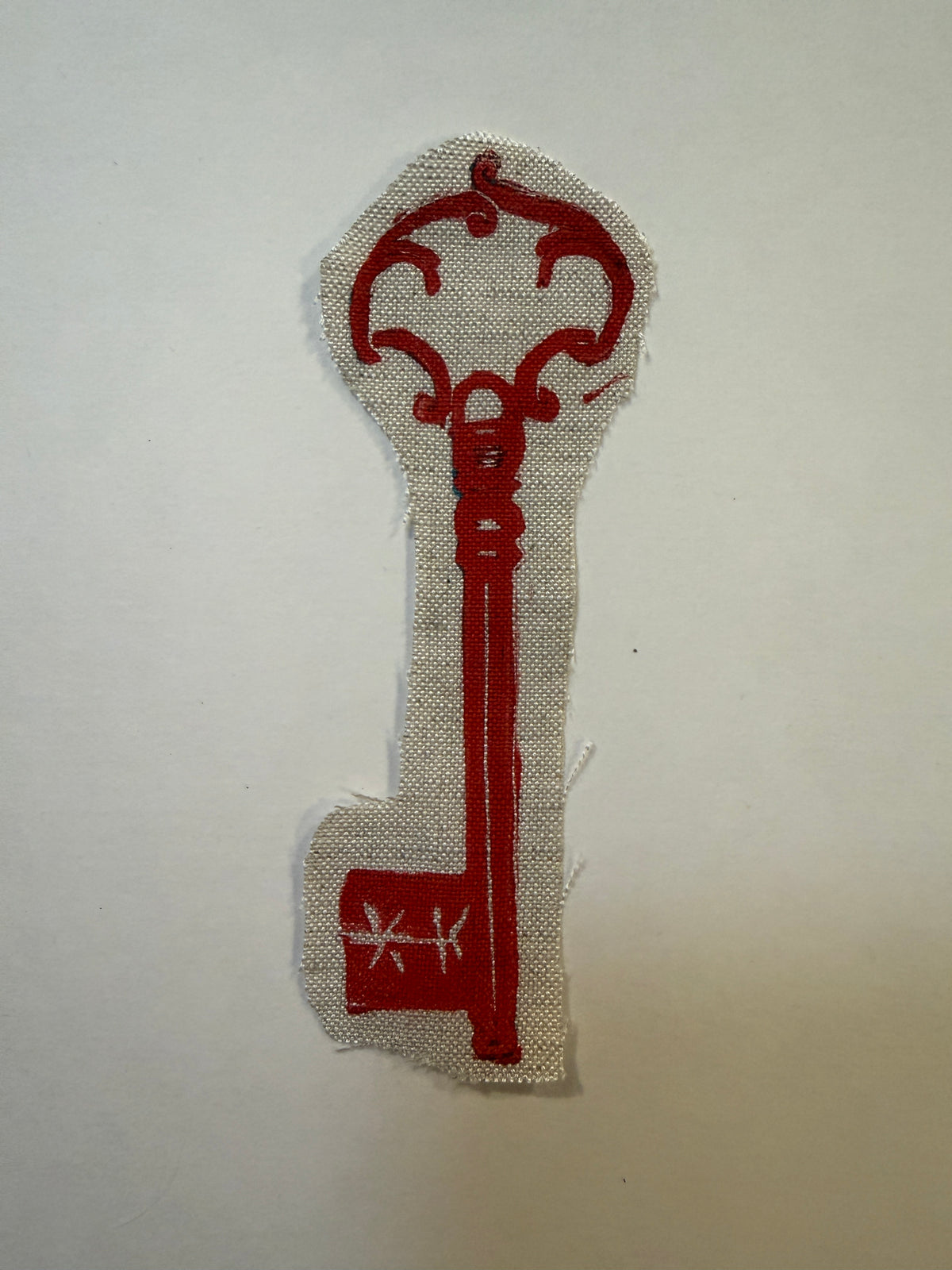 Skeleton Key Fabric Patch