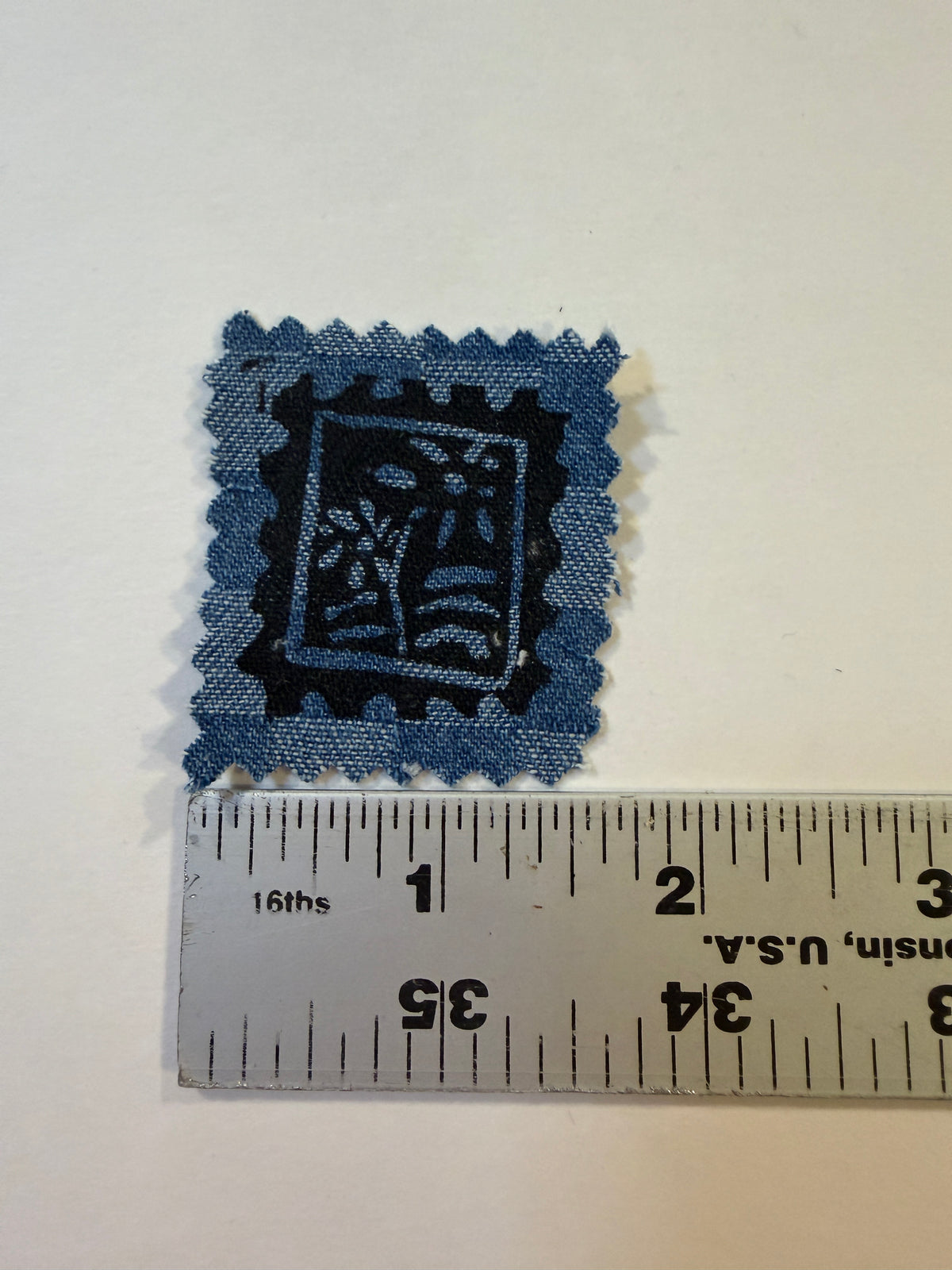 Floral stamp patch
