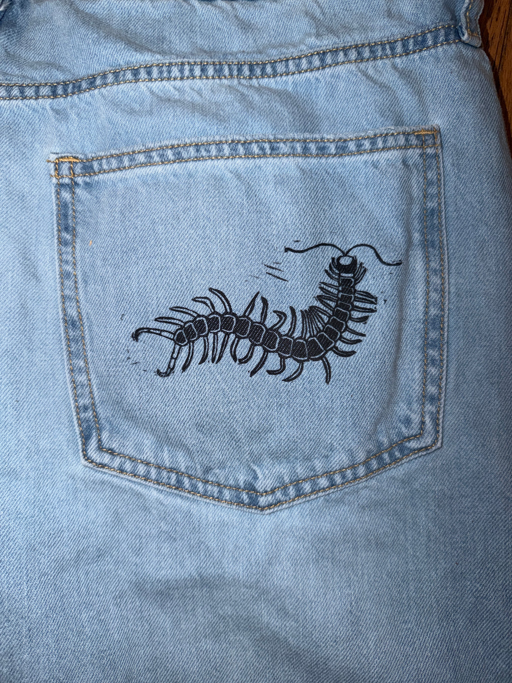 Snail/Centipede Sz 16 Jeans