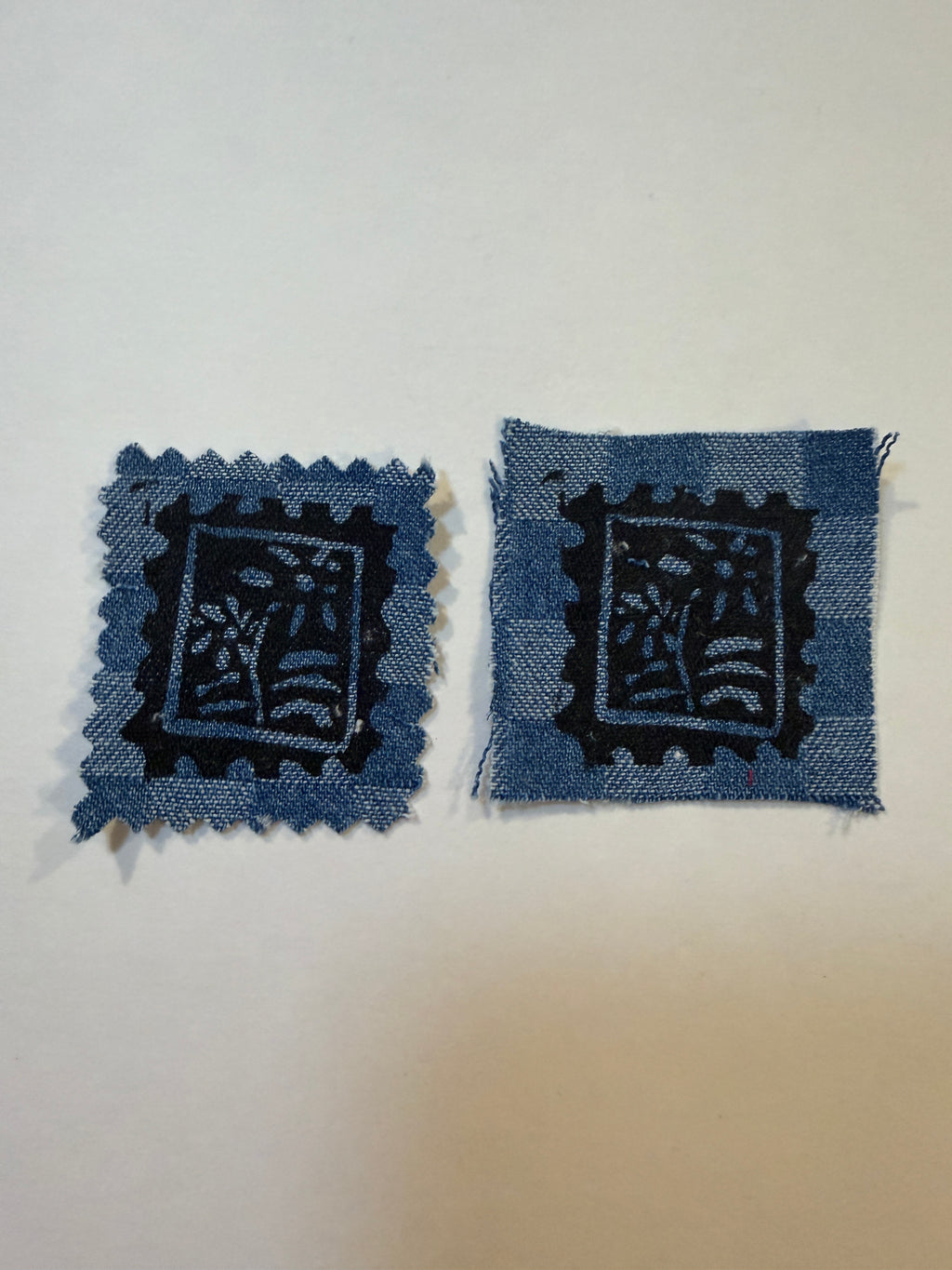 Floral stamp patch