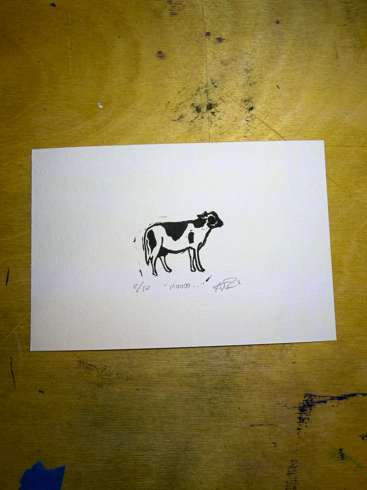 Little cow, 4x6