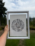 Framed 12x15 Tree Ring