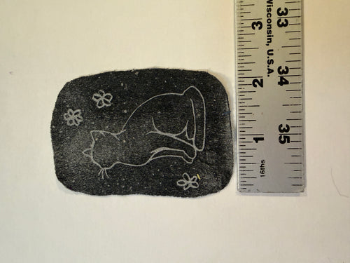 Cat and flowers patch