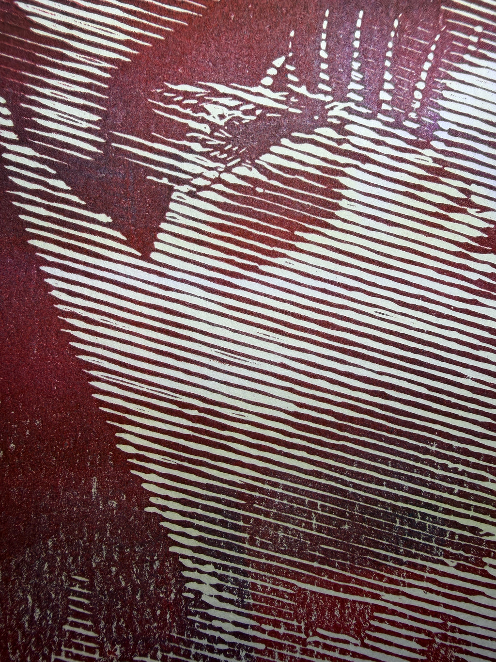 Red/blue venus fly trap print, 5x6