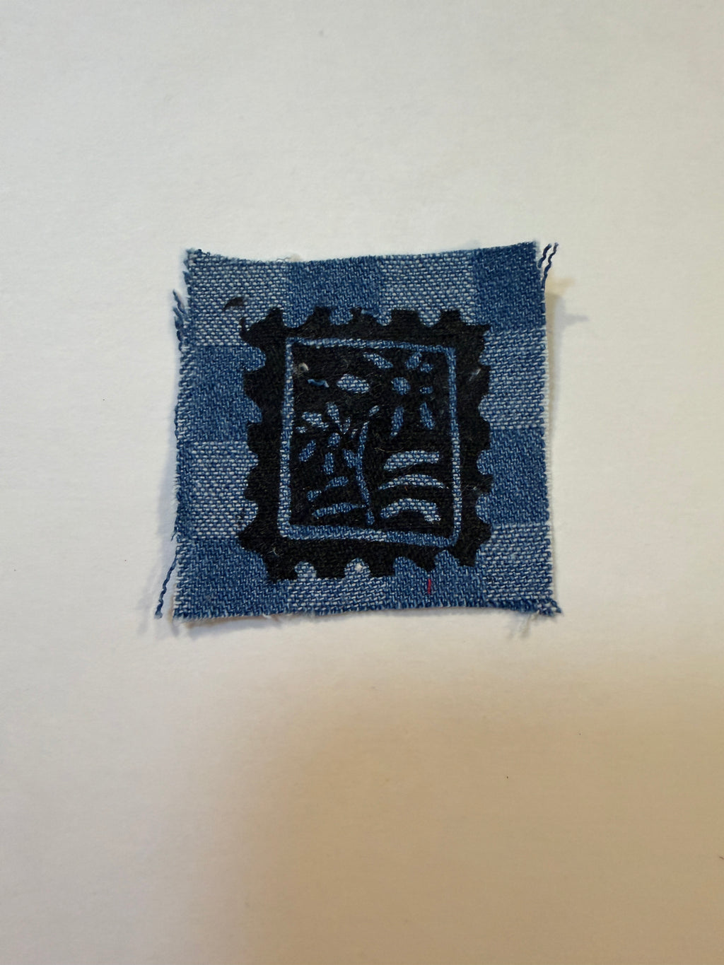 Floral stamp patch