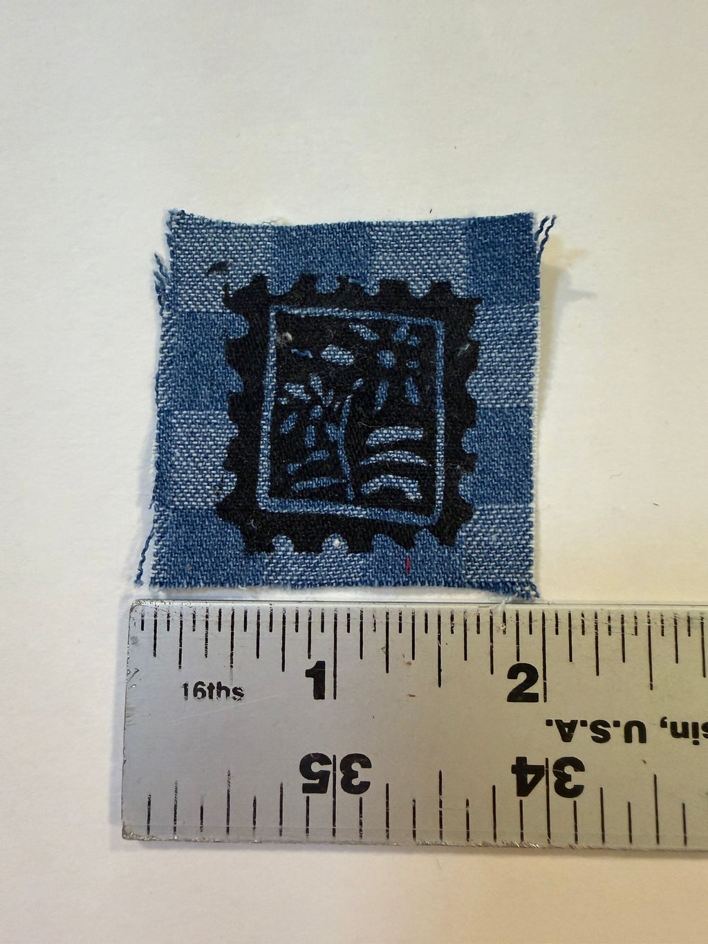 Floral stamp patch