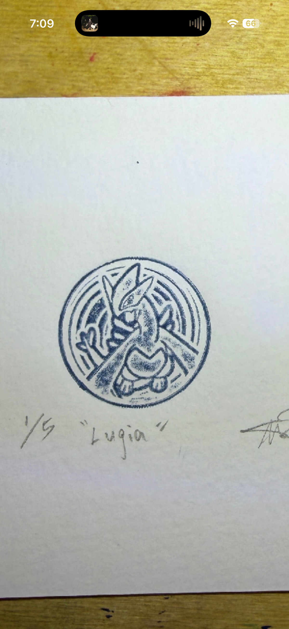Lugia pokemon coin, 4x6